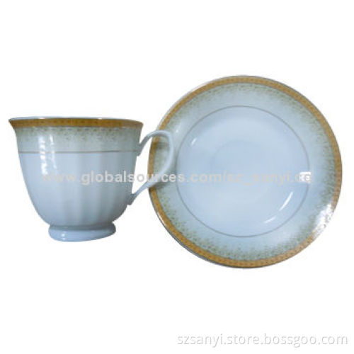 12-piece Tea Cup Set, FDA Certificate, Attractive and Elegant Design